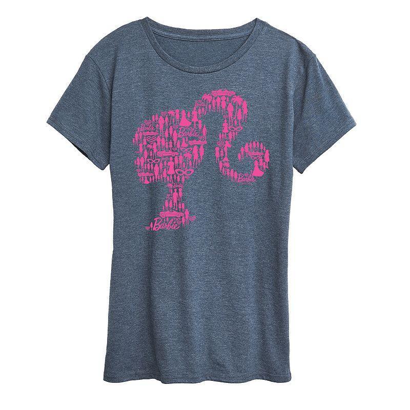 Womens Mom To The 3rd Power Graphic Tee Grey Blue Product Image