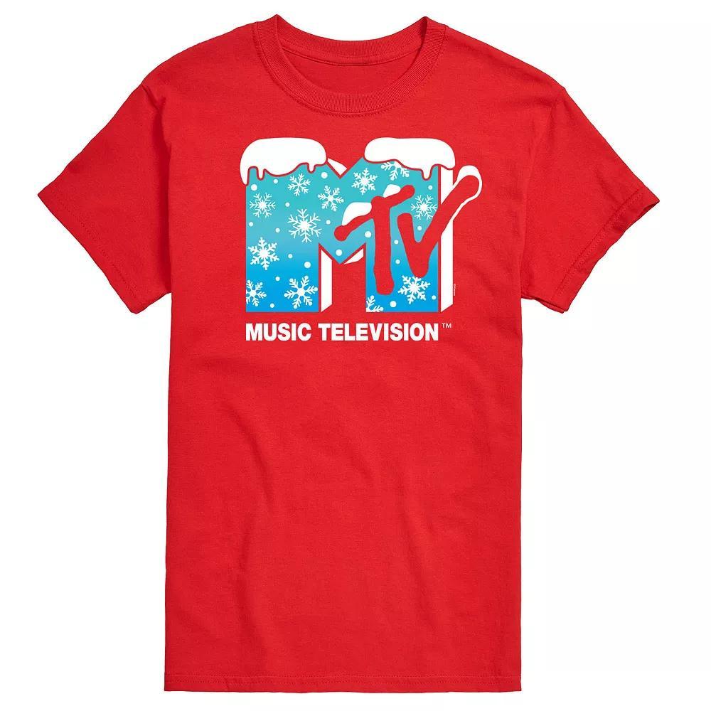 Mens MTV Snowflakes Logo Graphic Tee Product Image