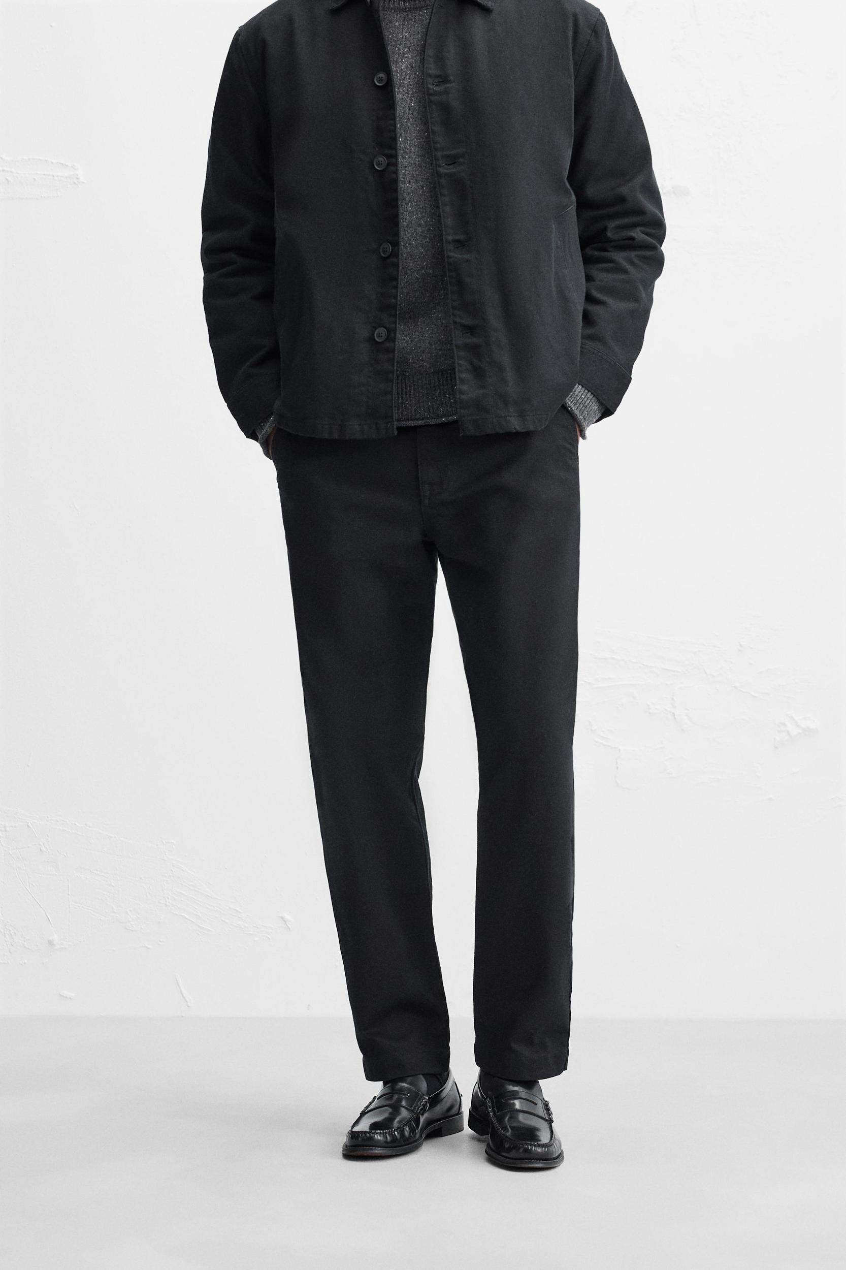 STRAIGHT FIT TWILL PANTS Product Image