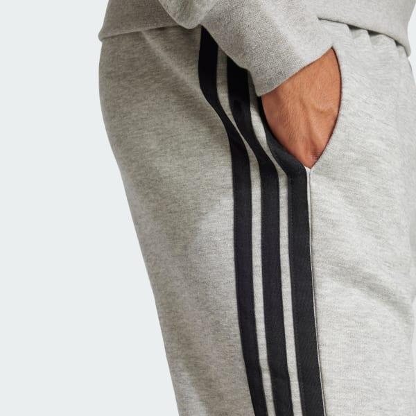 adidas Essentials 3-Stripes Fleece Pants Medium Grey Heather M Mens Product Image