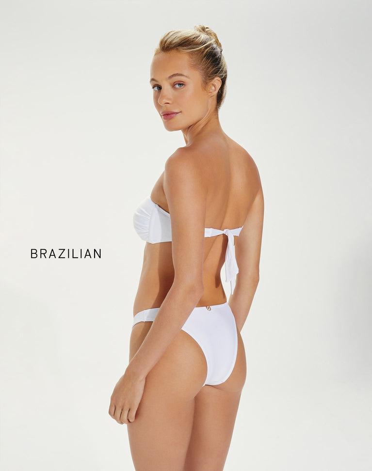 Square Bandeau Top - White Product Image