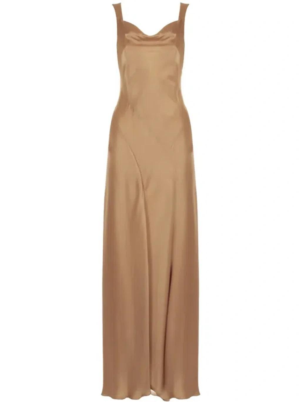 ALBERTA FERRETTI Deepika Dress In Brown Product Image