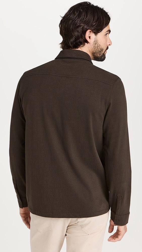 Vince Sueded Jersey Button Down Shirt | Shopbop Product Image