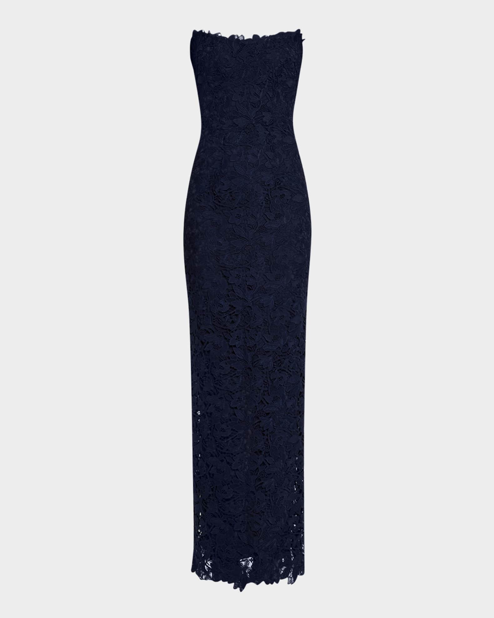 Strapless Lace Column Gown Product Image