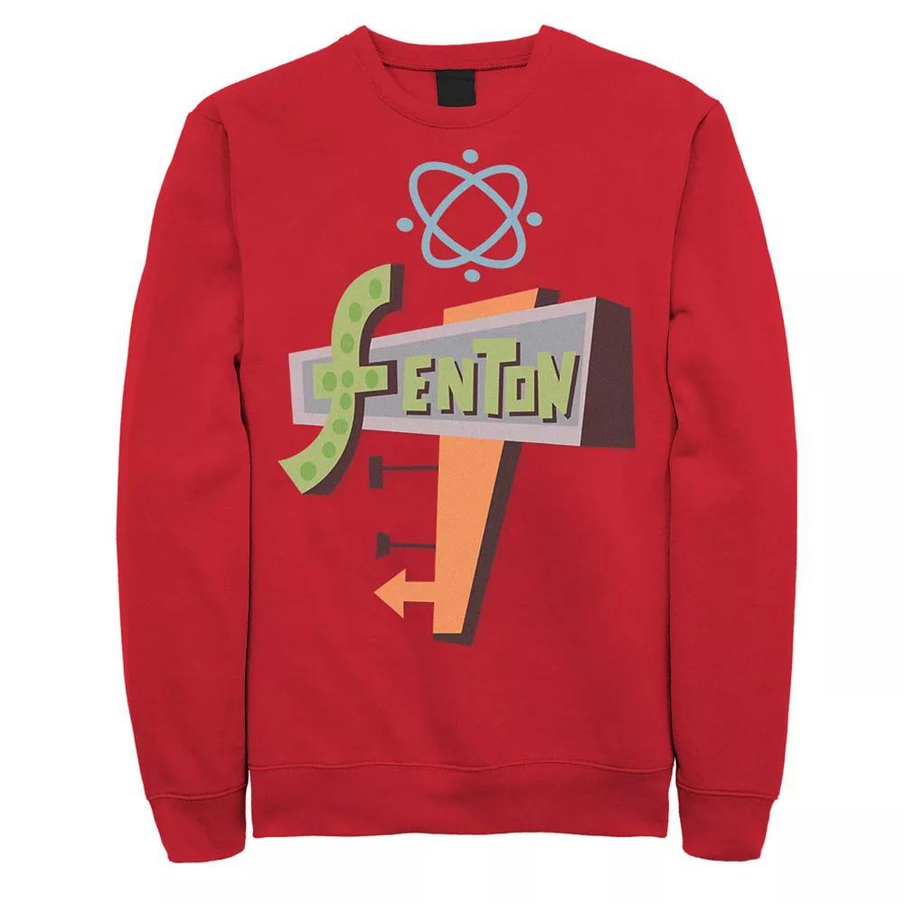 Men's Nickelodeon Danny Phantom Fenton Science Logo Fleece, Size: XL, Red Product Image