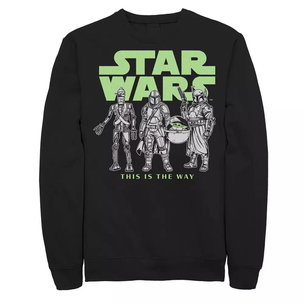 Men's Star Wars Logo Lineup Sweatshirt, Size: XXL, Black Product Image