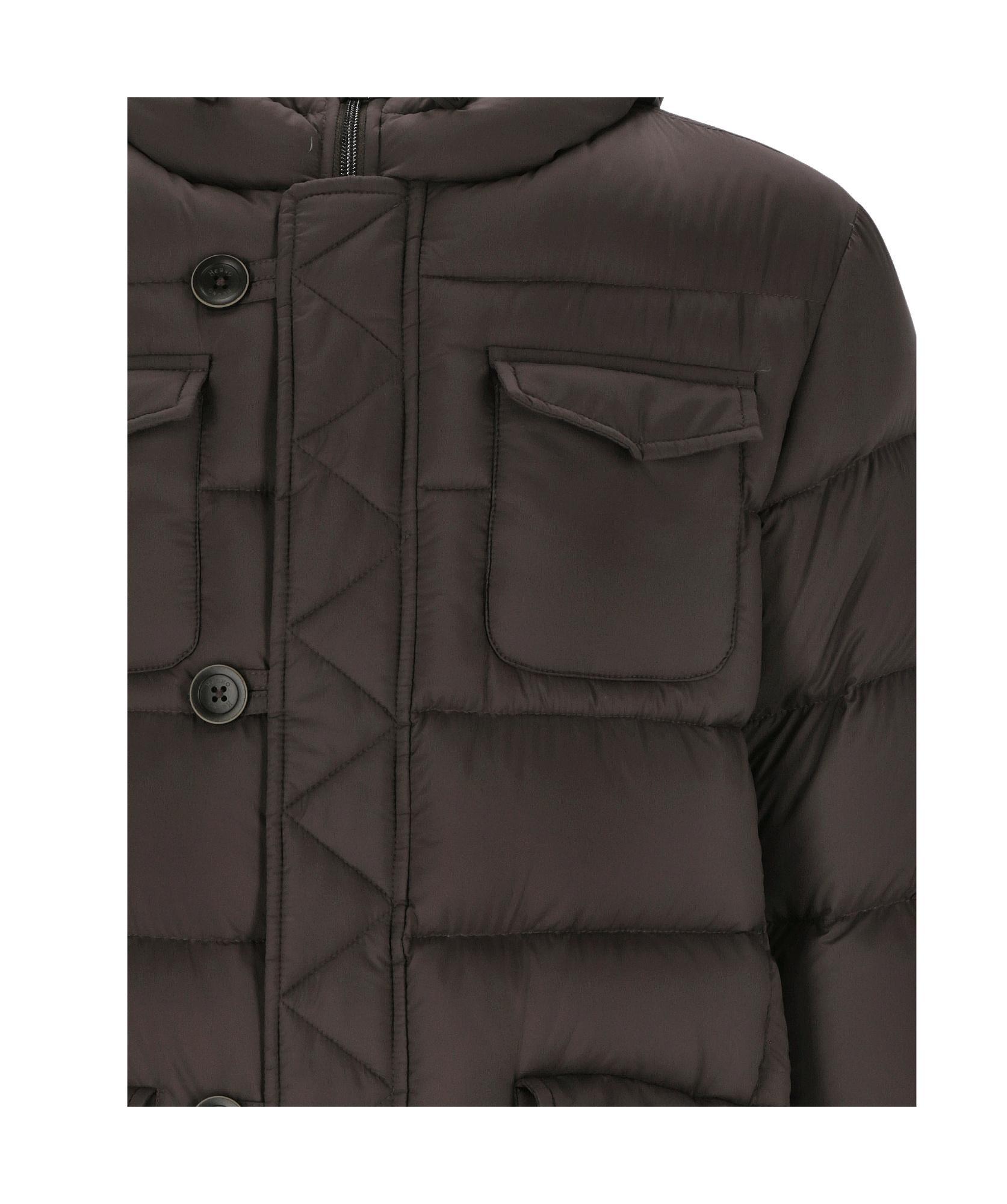 HERNO Down Jacket In Brown Product Image