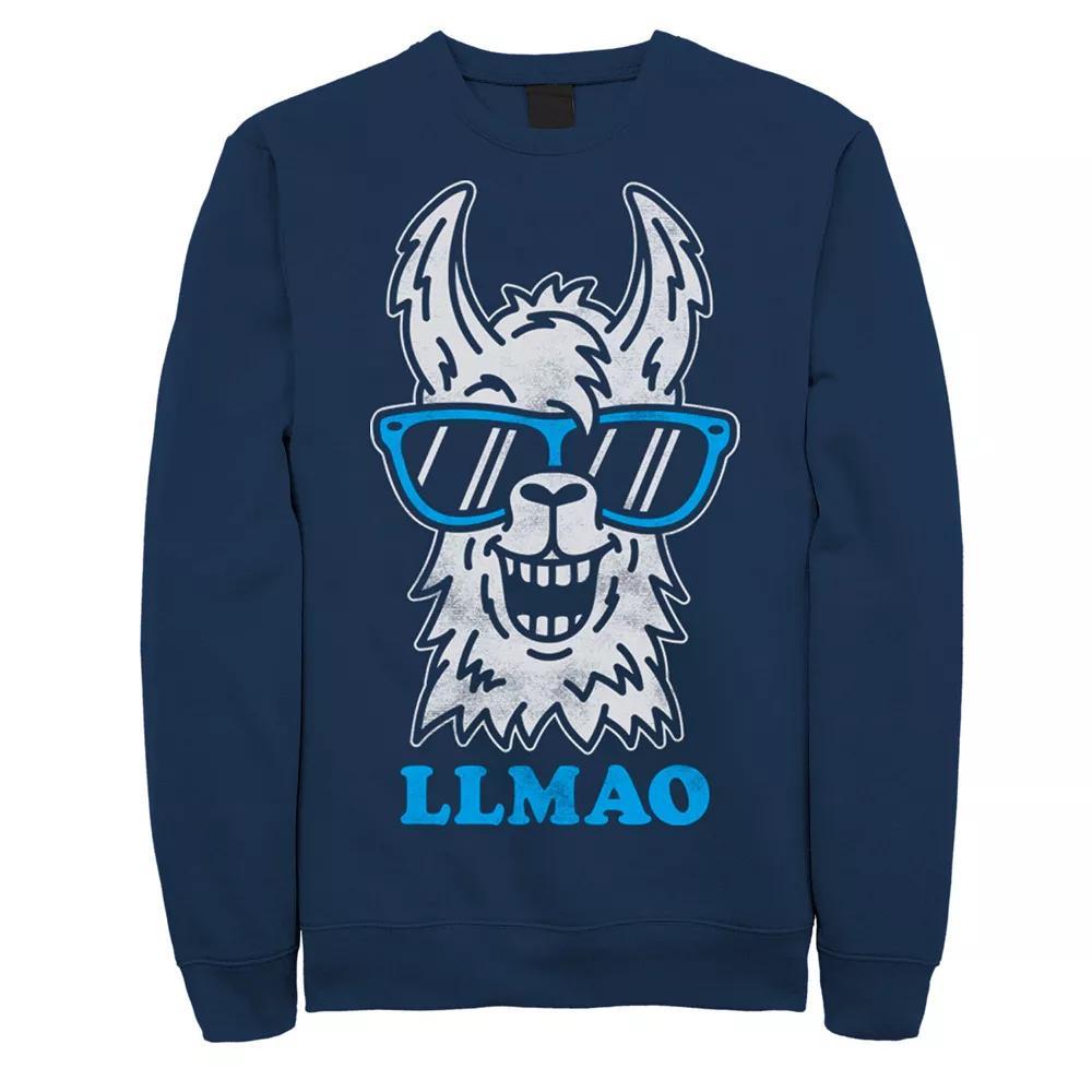 Men's Fifth Sun Llmao Llama Line Art Sweatshirt, Size: XL, Blue Product Image