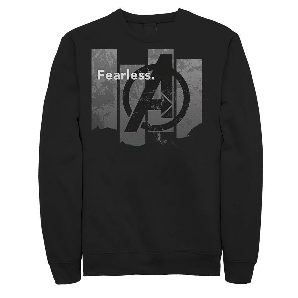 Men's Marvel Avengers Endgame Fearless Panels Sweatshirt, Size: Large, Black Product Image