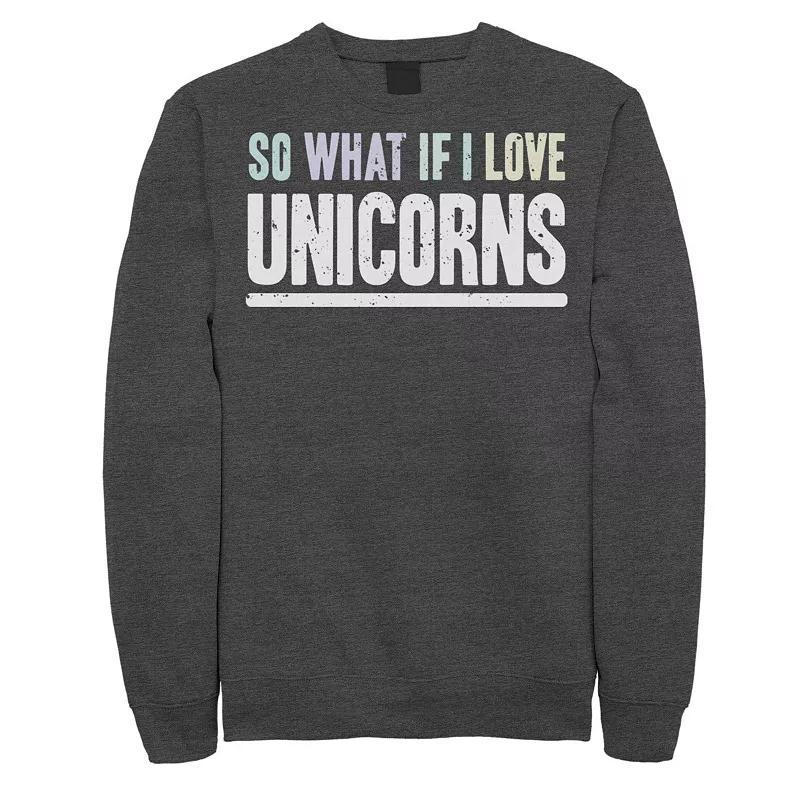 Men's So What Unicorn Fleece, Size: Small, Grey Heather Product Image