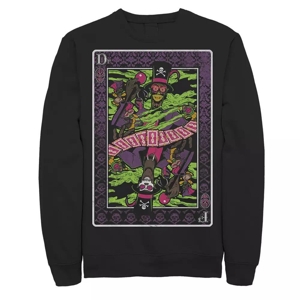 Disney's The Princess and the Frog Dr. Facilier Men's Playing Card Sweatshirt, Size: XL, Black Product Image