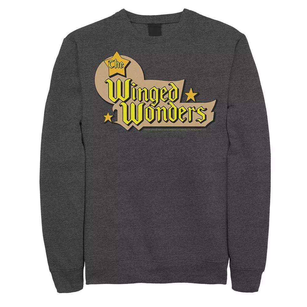 Men's DC Comics The Winged Wonders Text Logo Sweatshirt, Size: XXL, Blue Product Image