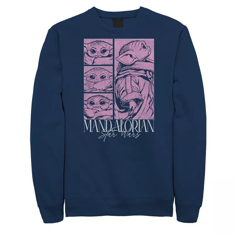 Men's DC Comics Batman Neon Comic Cover Logo Sweatshirt, Size: Medium, Blue Product Image