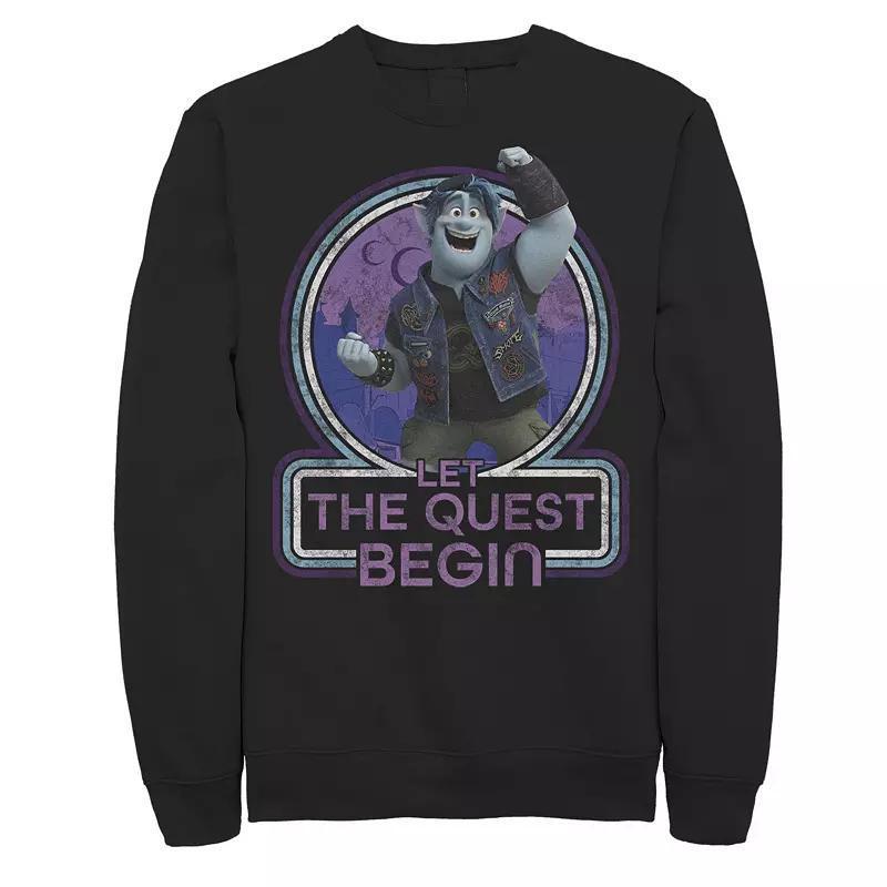 Men's Jurassic Park Blue & Purple Fossil Logo Sweatshirt, Size: Medium, Black Product Image