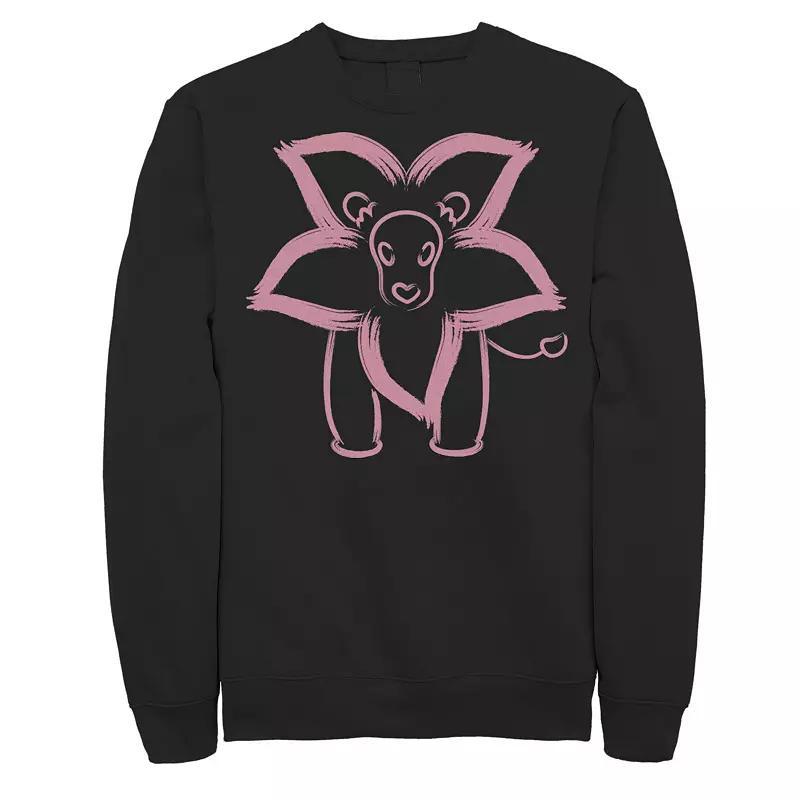 Men's Cartoon Network Steven Universe Flower Lion Outline Sweatshirt, Size: Small, Black Product Image