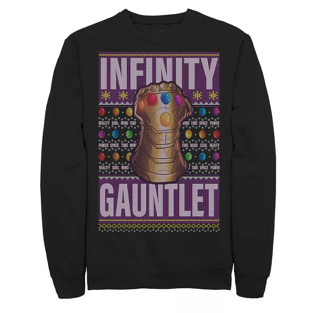 Men's Marvel Avengers Captain Marvel Be Merry Be Bright Holiday Tee, Size: Large, Black Product Image
