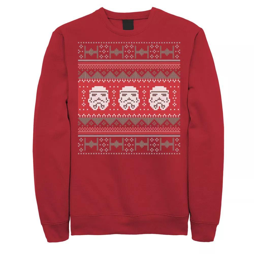 Mens Star Wars Trooper Tie Fighter Ugly Christmas Sweatshirt, Men's, Size: Small, Red Product Image