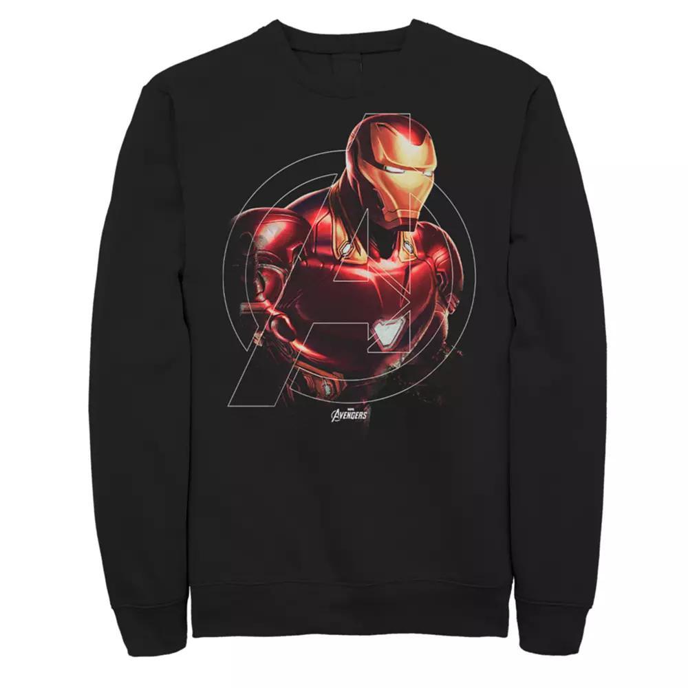 Men's Marvel Avengers Endgame Iron Man Hero Sweatshirt, Size: Medium, Black Product Image