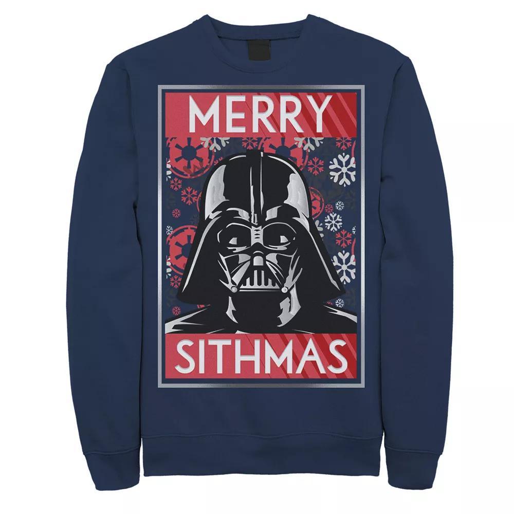 Men's Star Wars Darth Vader Merry Sithmas Christmas Sweatshirt, Size: Small, Blue Product Image