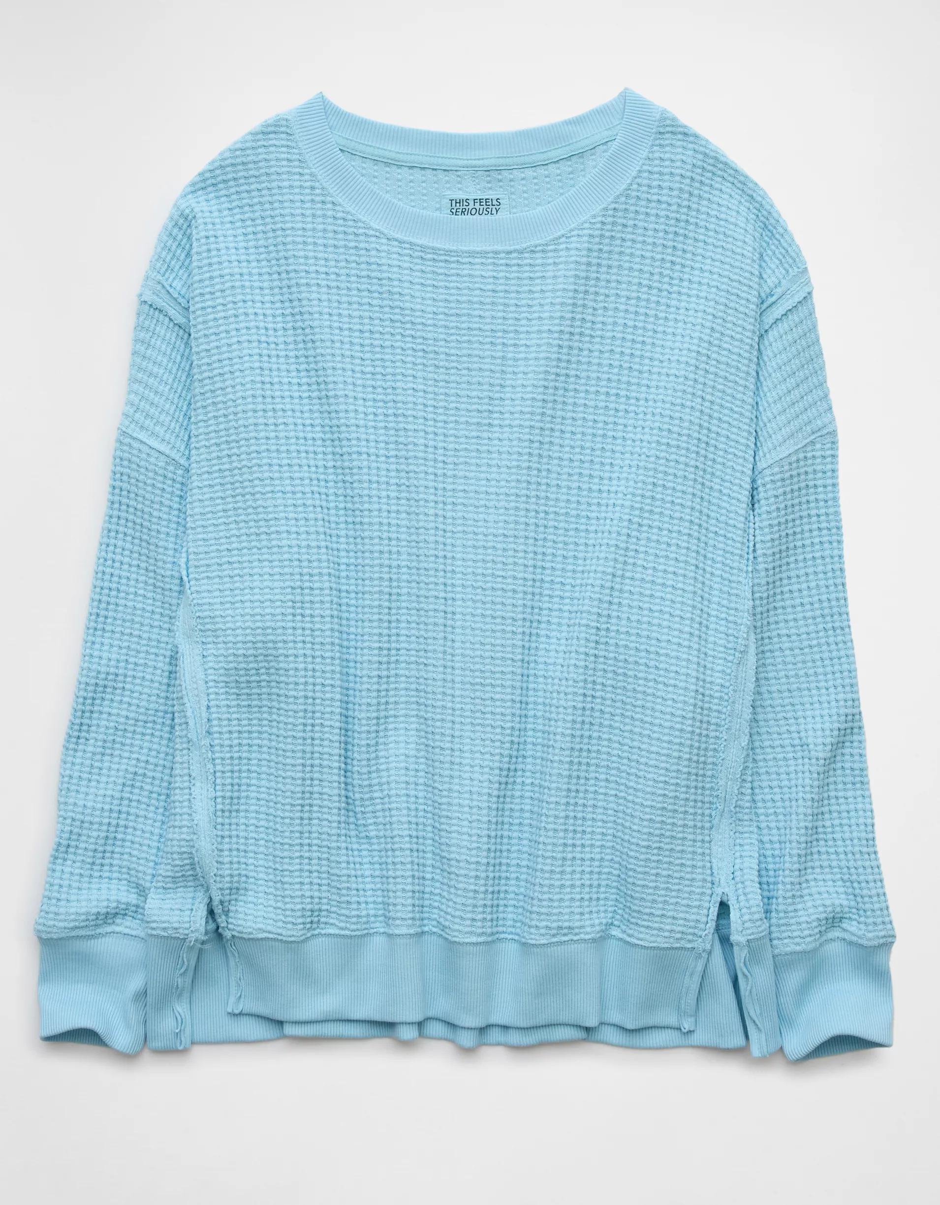 AE Big Hug Waffle Sweatshirt Product Image