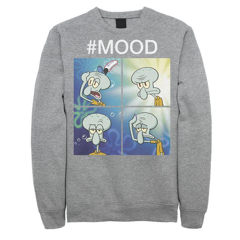 Men's Spongebob Squarepants Squidward Mood Meme Sweatshirt, Size: XXL, Black Product Image
