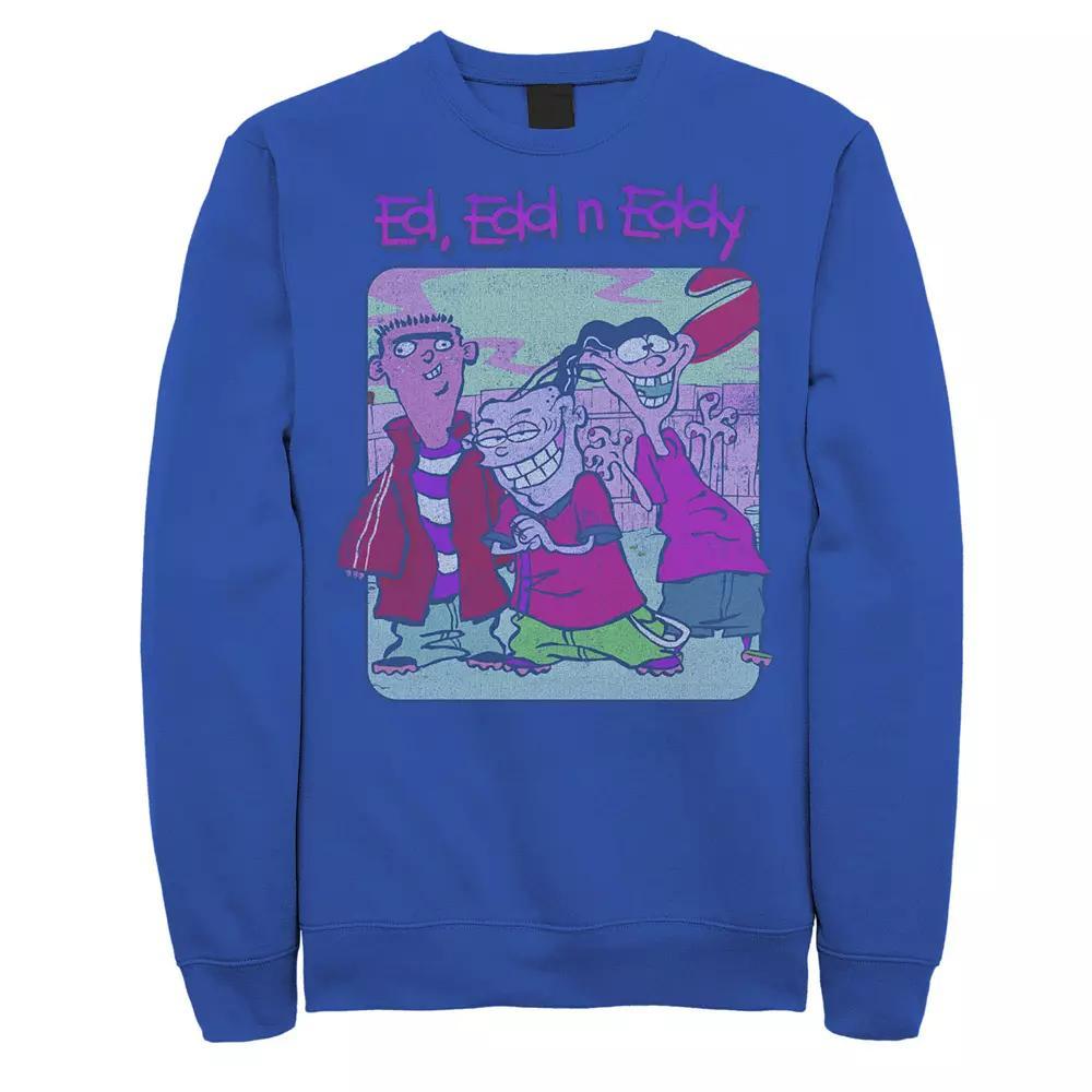 Mens Cartoon Network Ed, Edd & Eddy Distressed Poster Sweatshirt Product Image