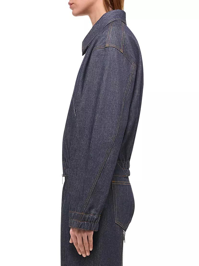 Apex Zip Denim Jacket Product Image