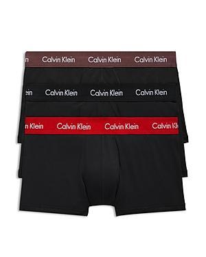 Calvin Klein Cotton Stretch Moisture Wicking Low Rise Trunks, Pack of 3 Product Image