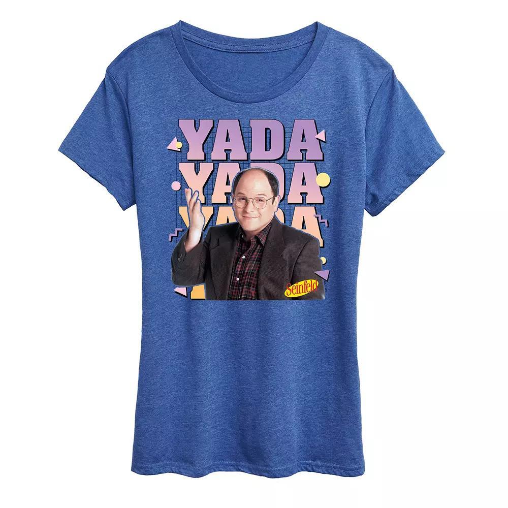 Womens Seinfeld Yada Yada Graphic Tee Grey Green Product Image