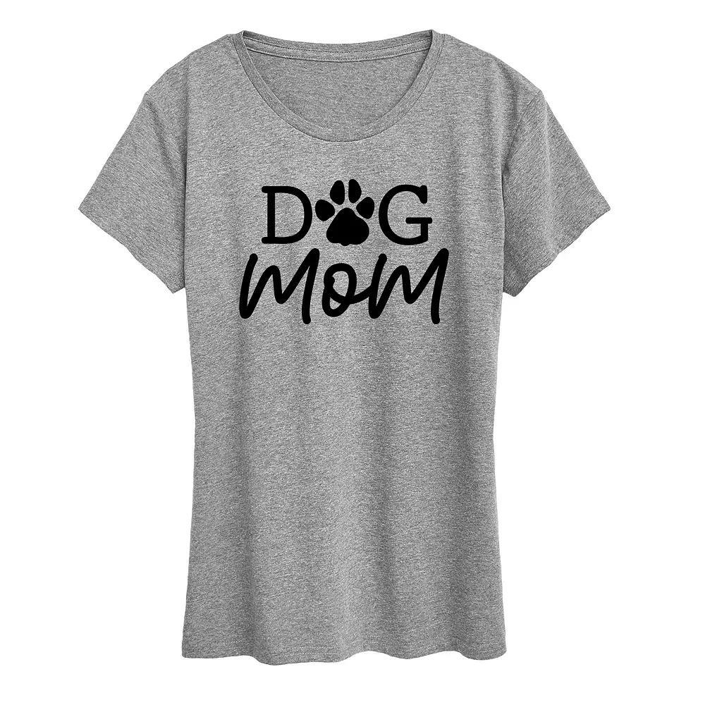 Women's Dog Mom Graphic Tee, Girl's, Size: XXL, White Product Image