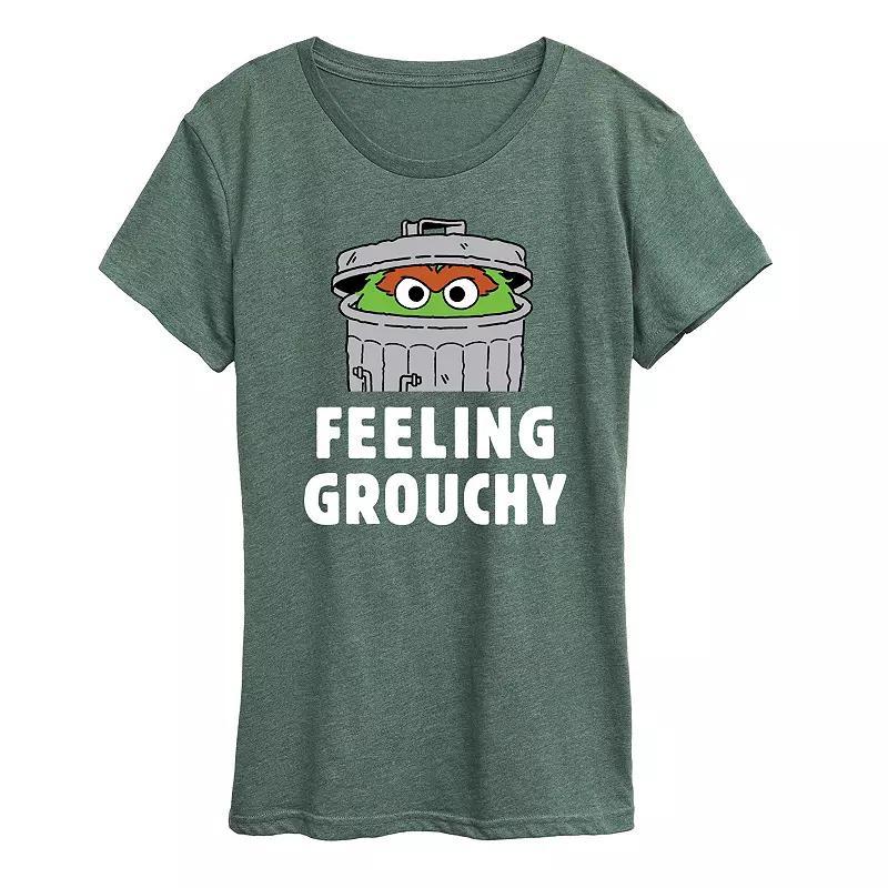 Womens Sesame Street Feeling Grouchy Graphic Tee Product Image