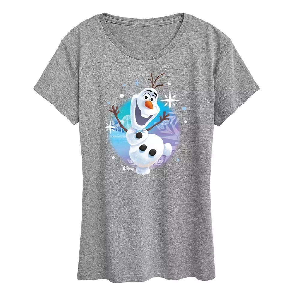 Disney's Frozen 2 Women's This Snowman Can Graphic Tee, Girl's, Size: Large, Grey Gray Product Image