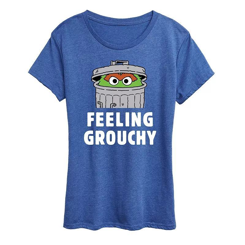 Womens Sesame Street Feeling Grouchy Graphic Tee Product Image