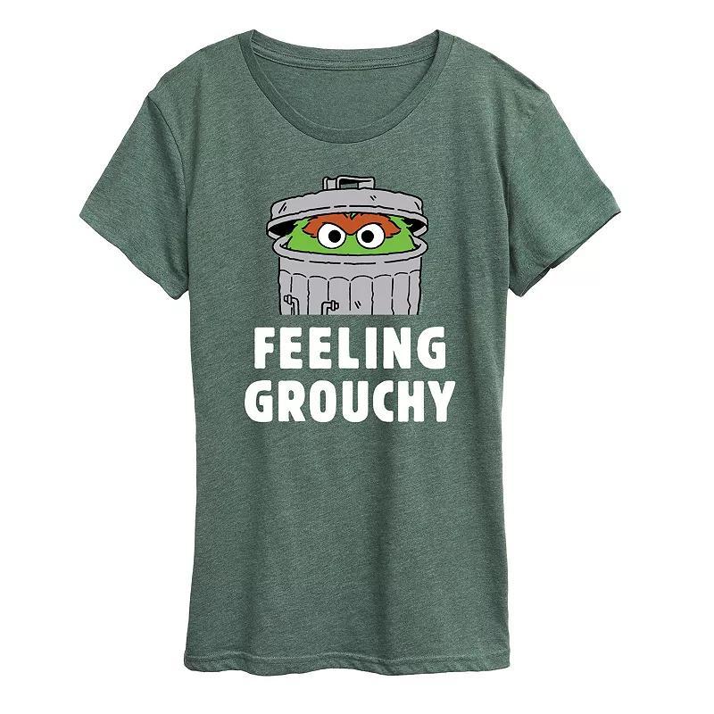 Womens Sesame Street Feeling Grouchy Graphic Tee Product Image