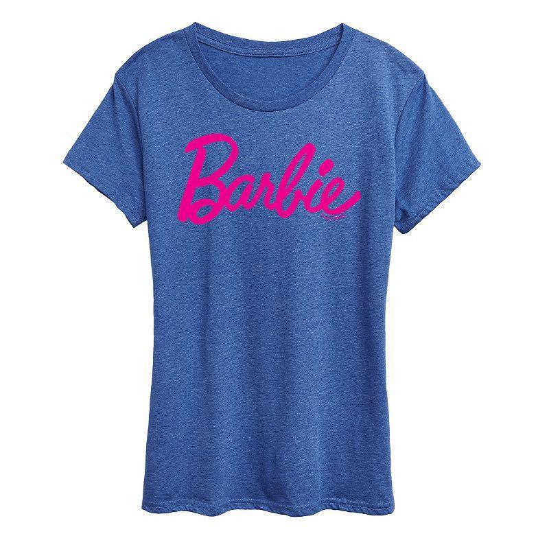 Plus Ocean Sunset Linework Graphic Tee, Womens Grey Royal Blue Product Image