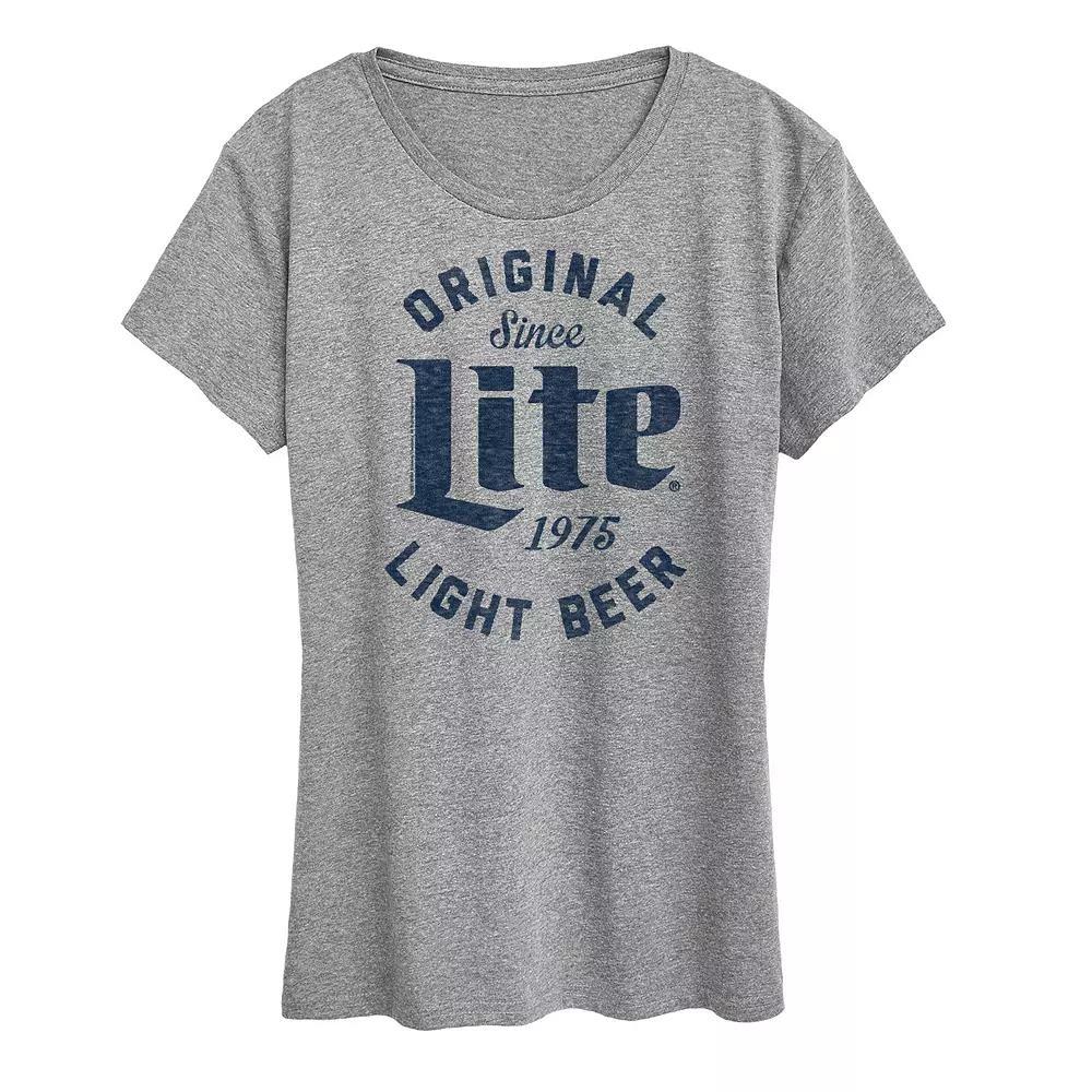 Womens Original Lite Since 1975 Graphic Tee Grey Gray Product Image