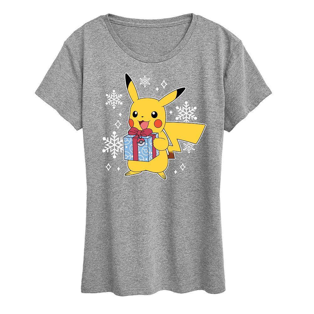 Womens Pokemon Pika Presents Tee, Girls Blue Product Image