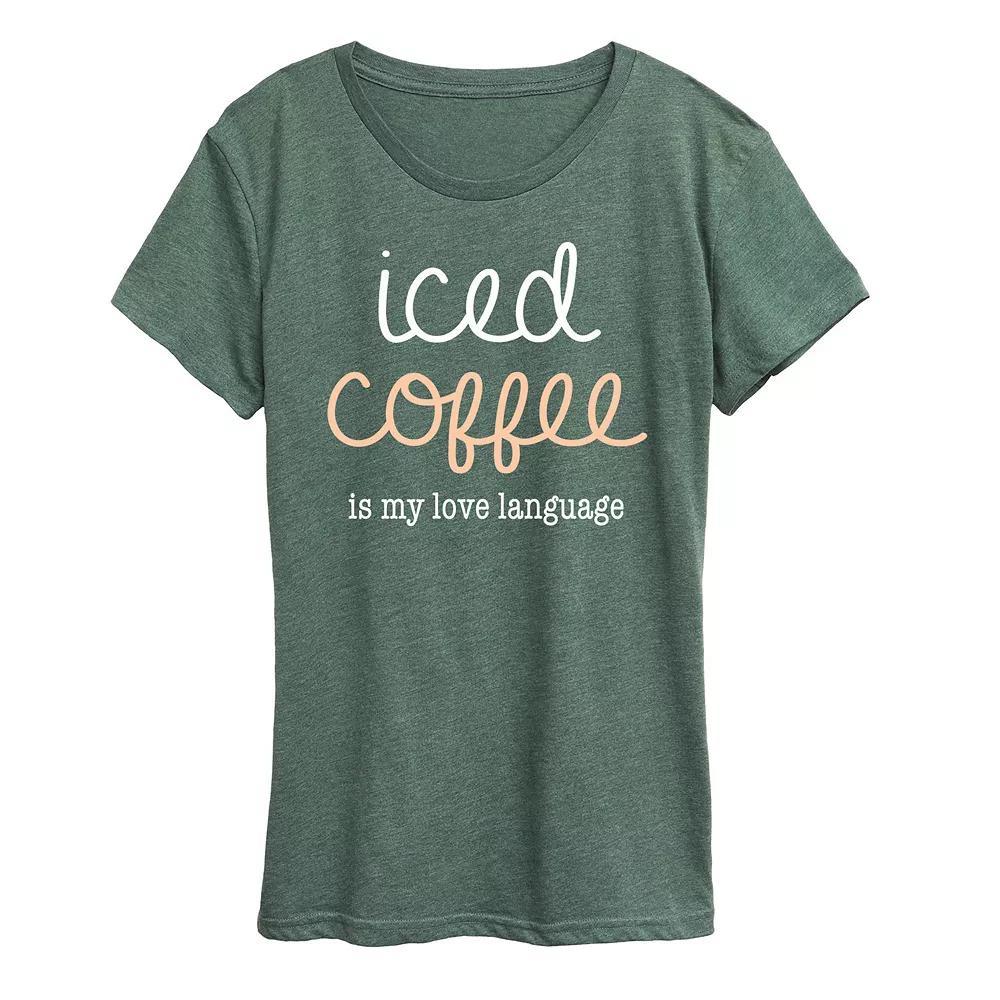 Womens Be Kind To Your Mind Graphic Tee Grey Green Product Image