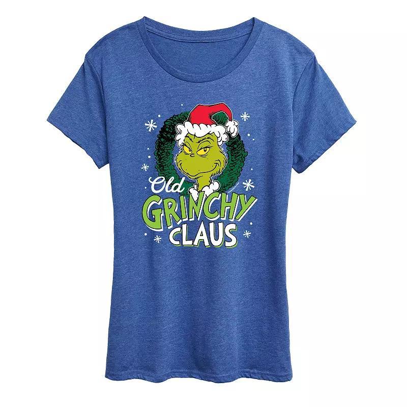 Womens Peanuts Be Happy Graphic Tee, Girls Grey Royal Blue Product Image