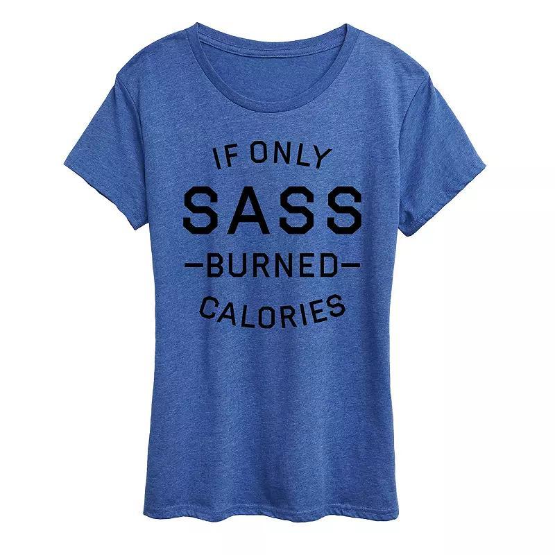 Womens You Know What That Sounds Like Graphic Tee Grey Red Product Image