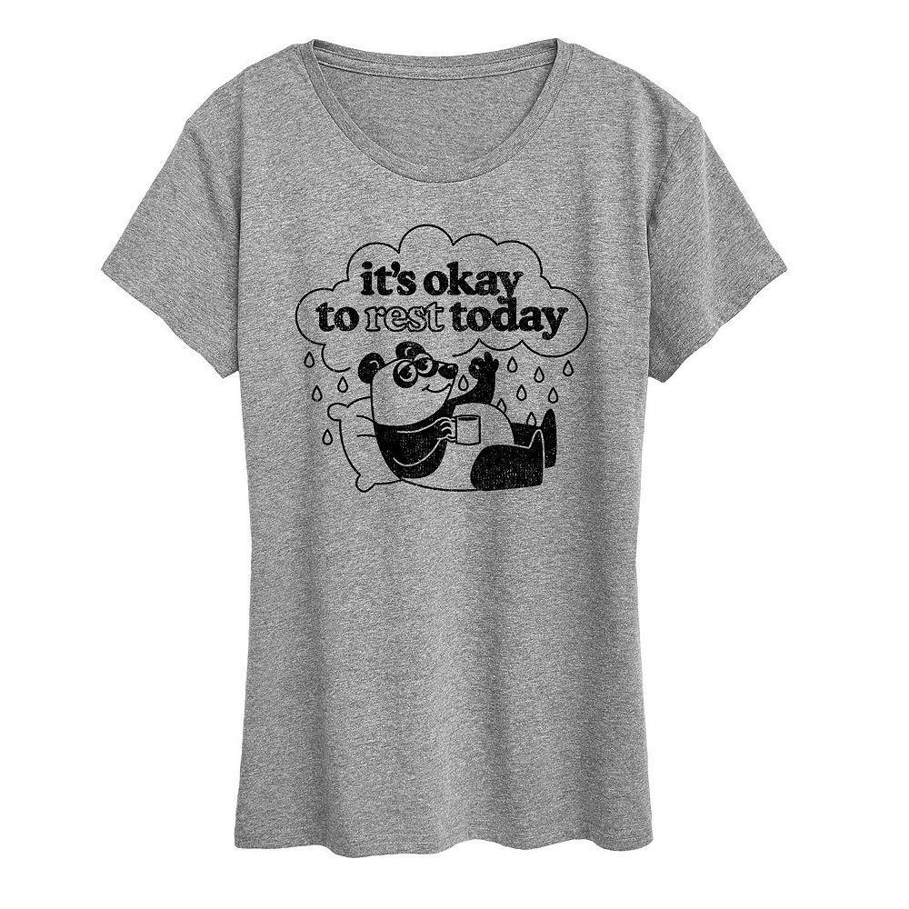 Womens Barbie The Movie President Graphic Tee, Girls Grey Royal Blue Product Image