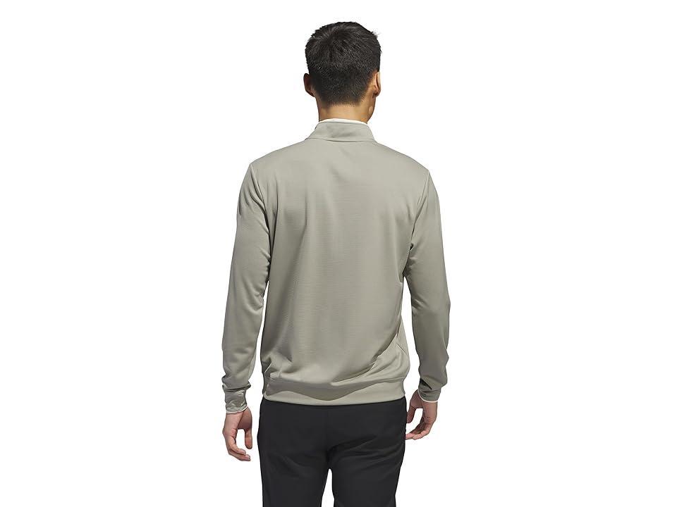 adidas Golf Core Lightweight Half Zip Golf Pullover (Silver Pebble) Men's Clothing Product Image
