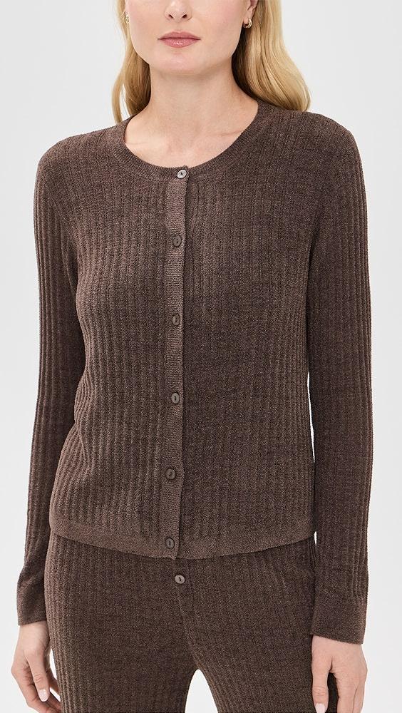 Barefoot Dreams CozyChic Ultra Light Ribbed Button Cardigan | Shopbop Product Image