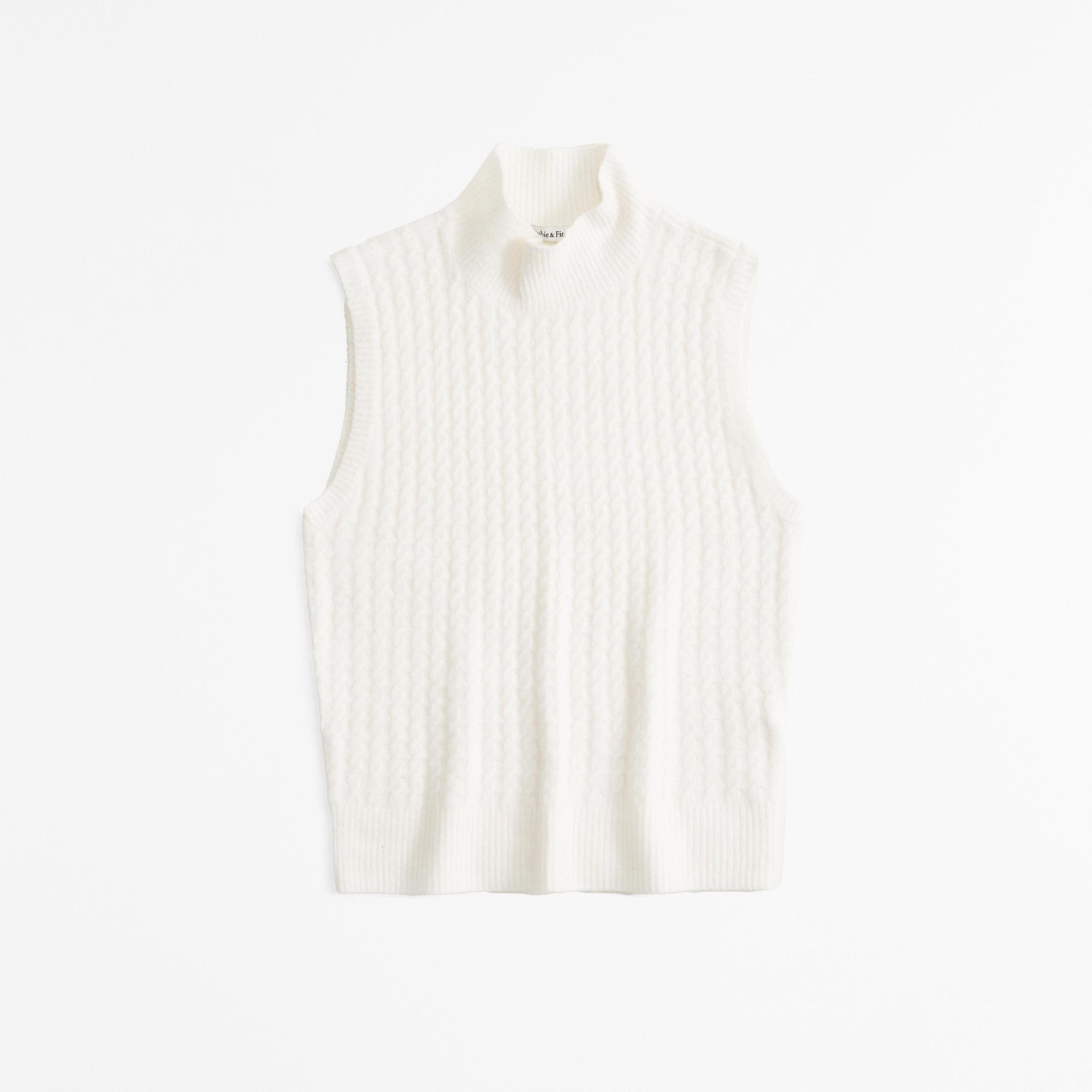 Sleeveless Cable Mockneck Top Product Image