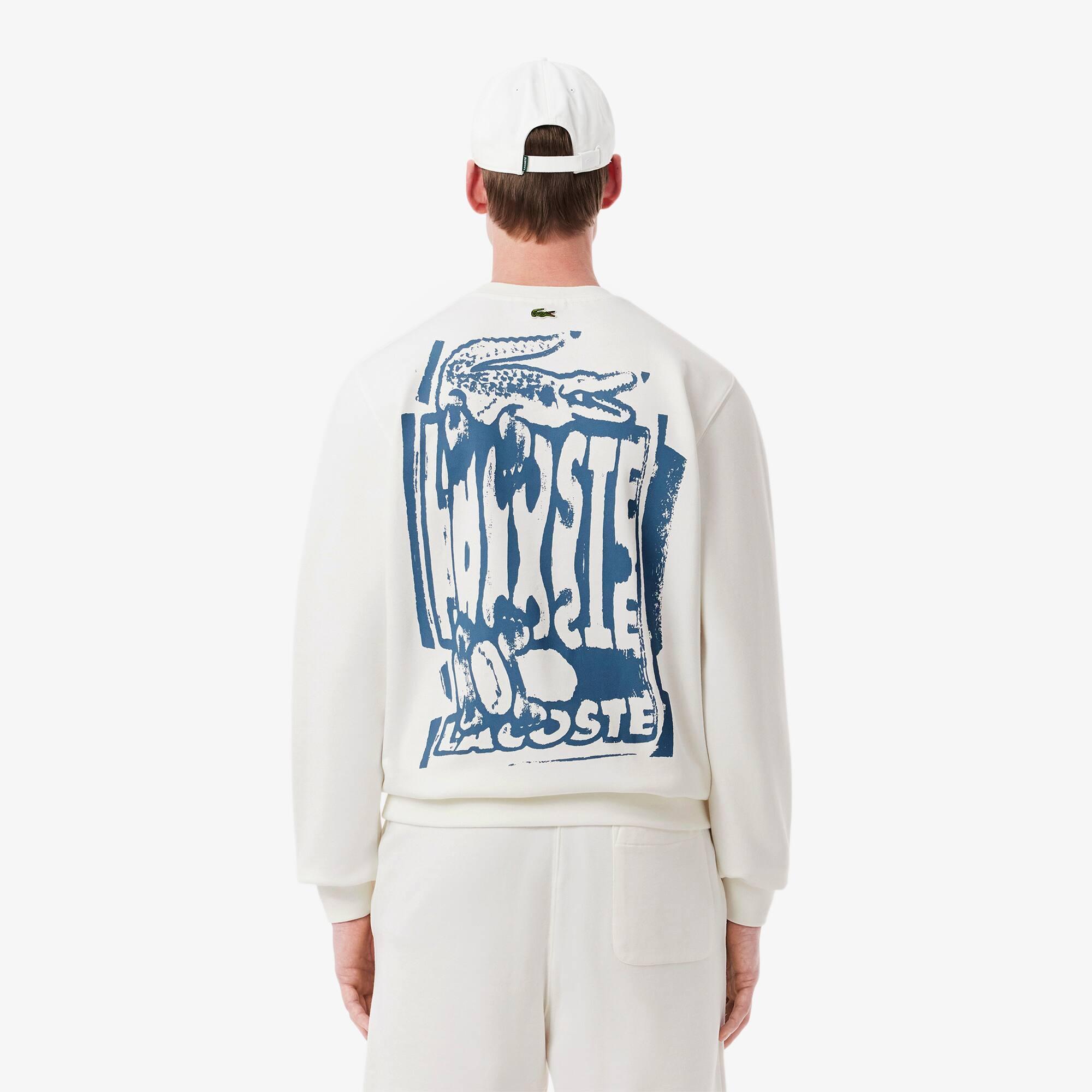 Graphic Print Fleece Sweatshirt Product Image