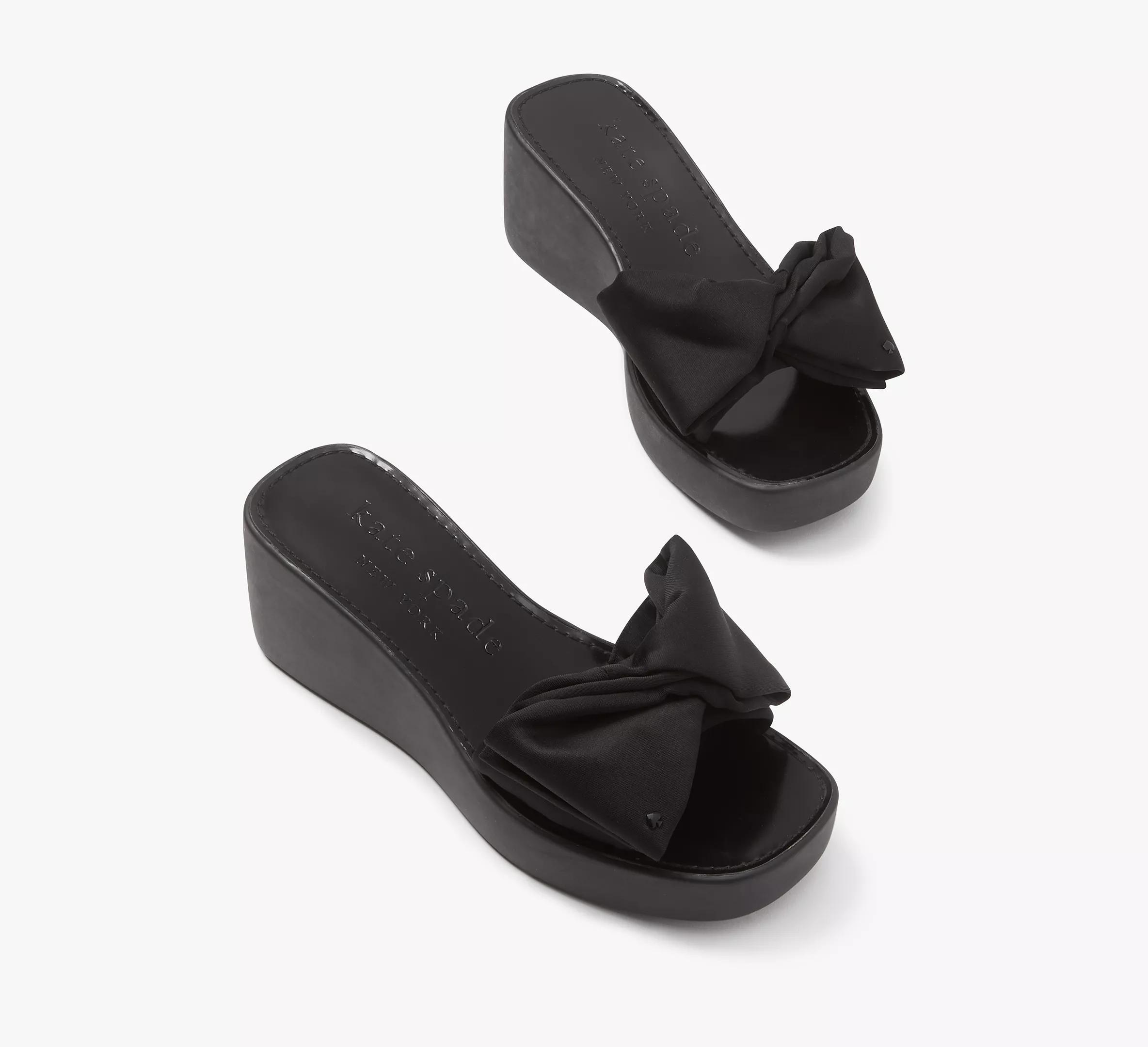 kate spade new york Bikini Bow Detail Platform Wedge Sandals Product Image