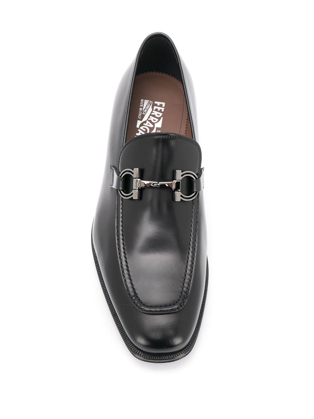 Gancini leather loafers Product Image