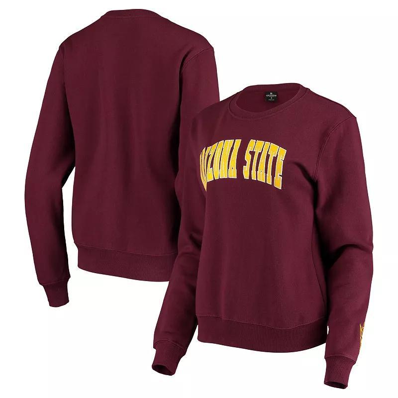 Womens Colosseum Maroon Arizona State Sun Devils Campanile Pullover Sweatshirt Product Image