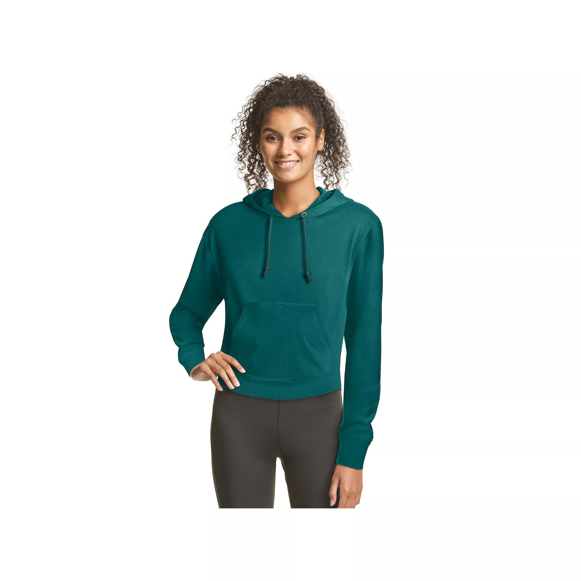 Womens Hanes Cropped Fleece Hoodie Product Image