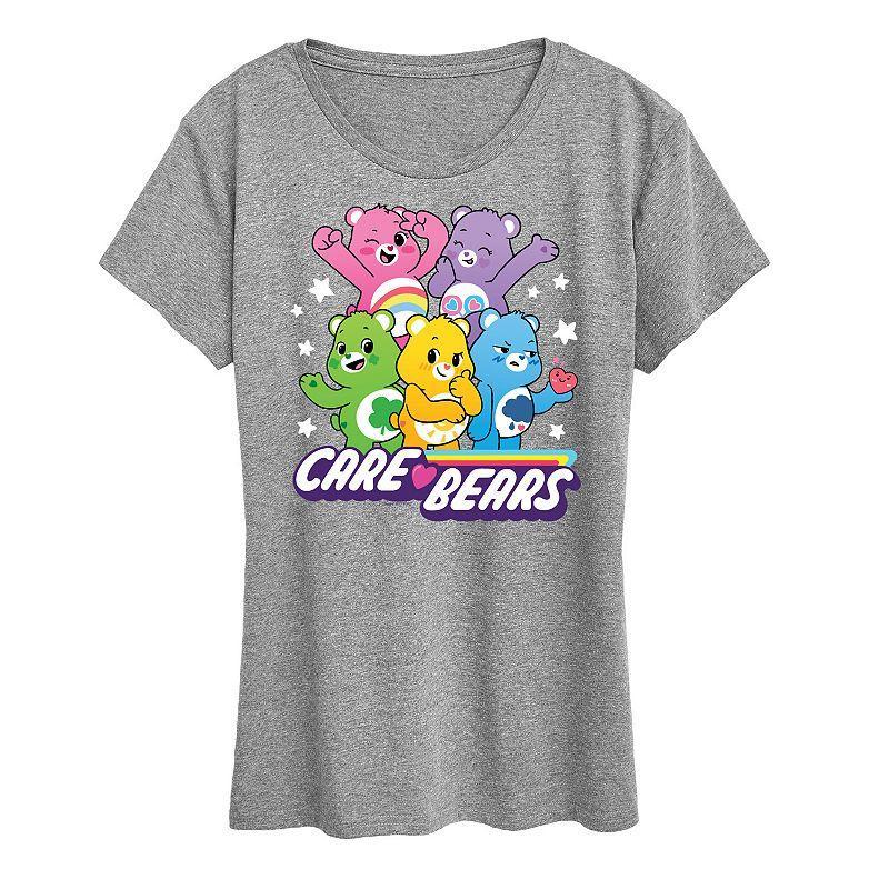 Womens Care Bears Main Group Graphic Tee, Girls Product Image